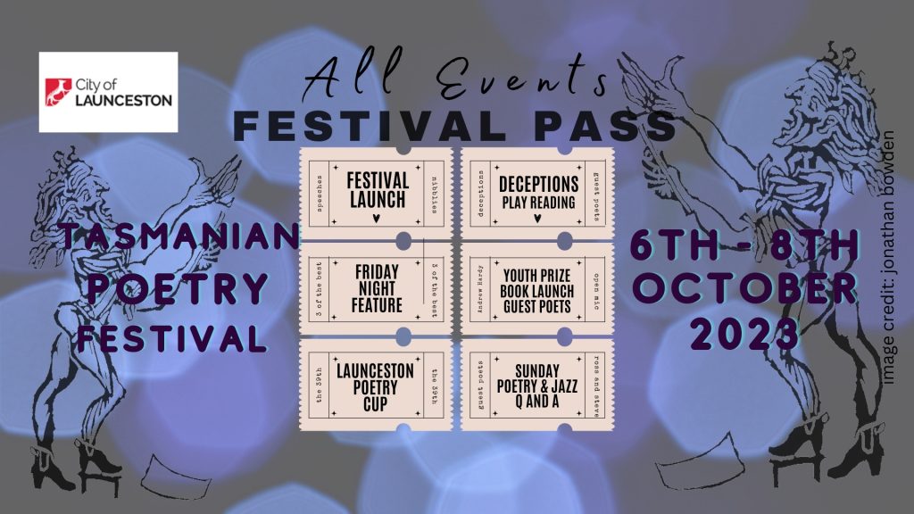 Festival pass for the Tasmanian Poetry Festival 2023