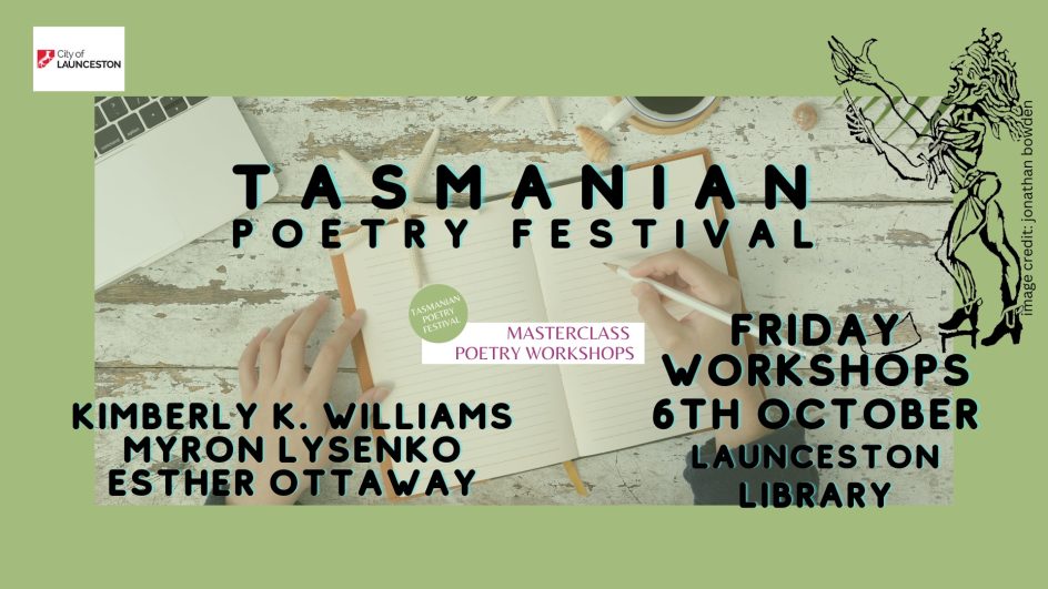 Masterclass workshops at the Tasmanian Poetry Festival 2023